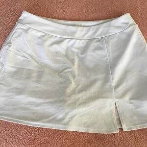 Calia White Ribbed Skirt